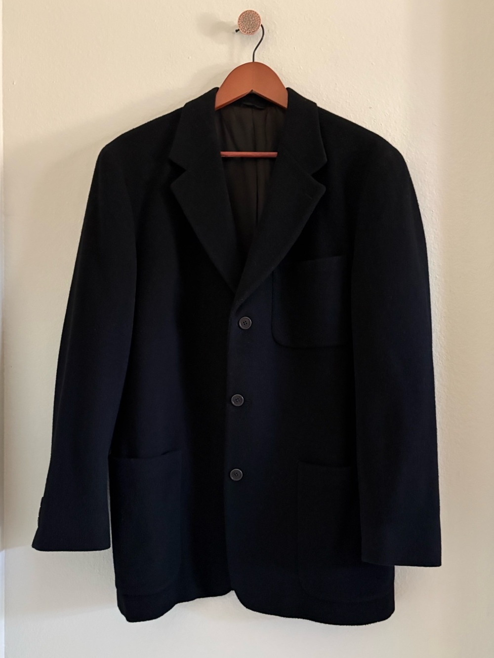 J. CREW Oarsmen Vintage Cashmere‎ Wool Blend 3 Button Sport Coat / Blazer 38 Reg